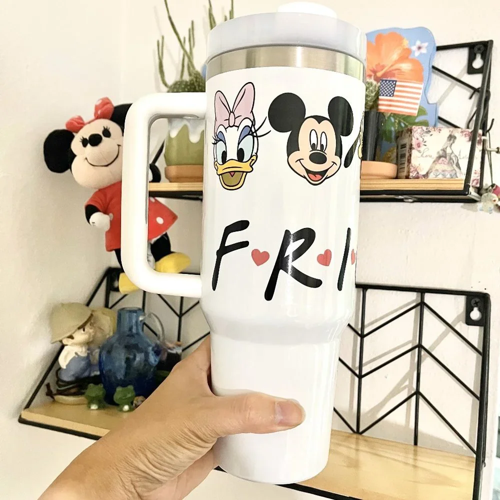 Christmas gifts decor Personalized 40oz tumbler Disney Mickey,Friends Brand new